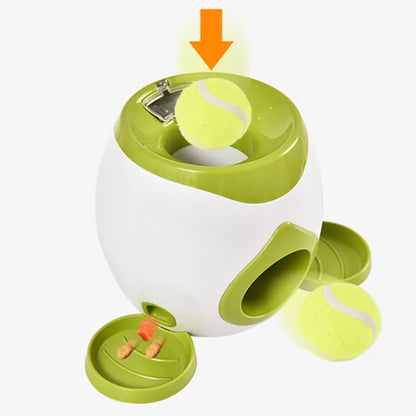 Hot Selling Dog Tennis Food Reward Machine Interactive Dog Ball Thrower for Small and Medium Dogs to Use
