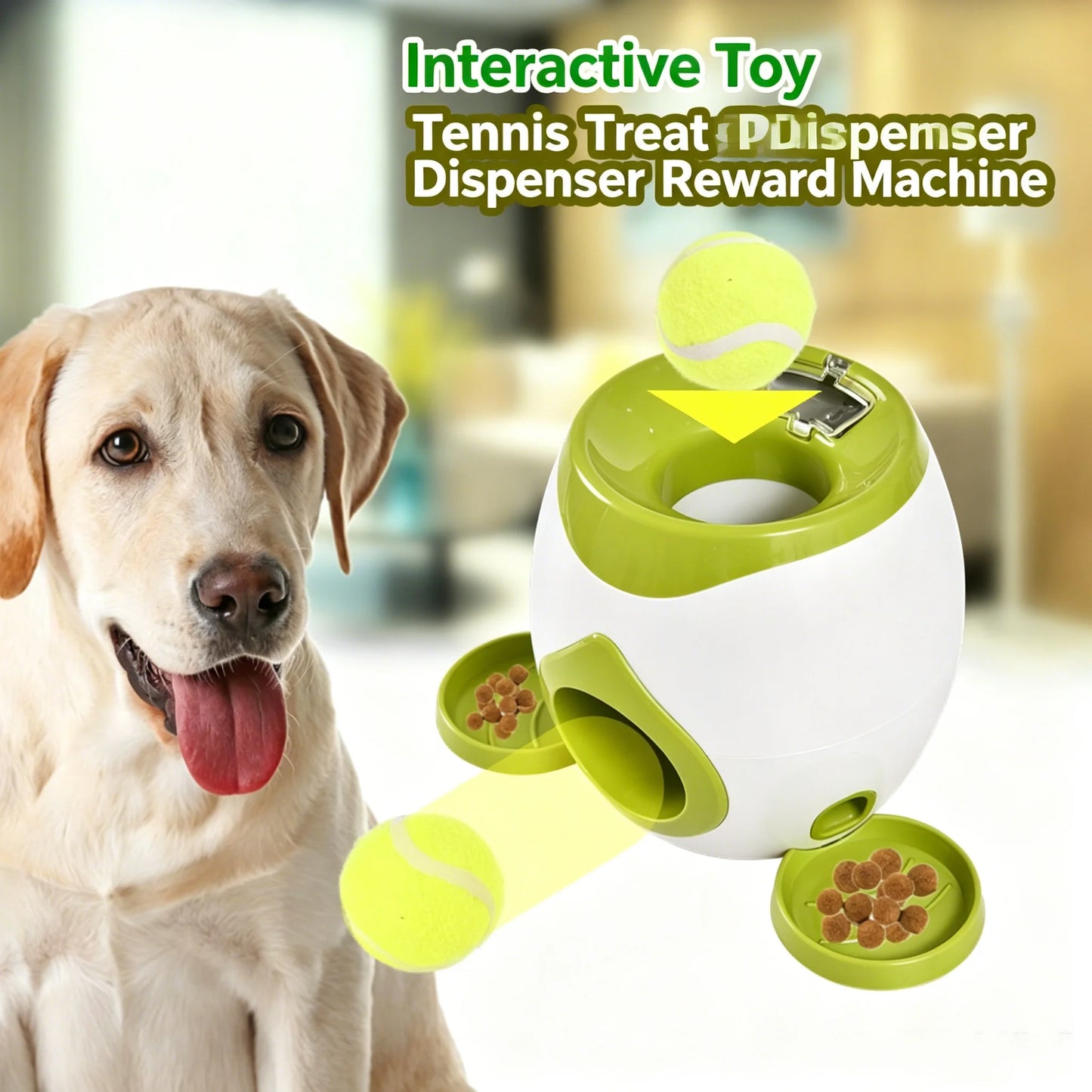 Hot Selling Dog Tennis Food Reward Machine Interactive Dog Ball Thrower for Small and Medium Dogs to Use