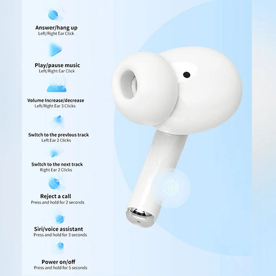 2025 Air Pro Wireless Bluetooth Earphones TWS Headset HiFi Earbuds Noise Reduction Headphones Waterproof For IPHONE Android
