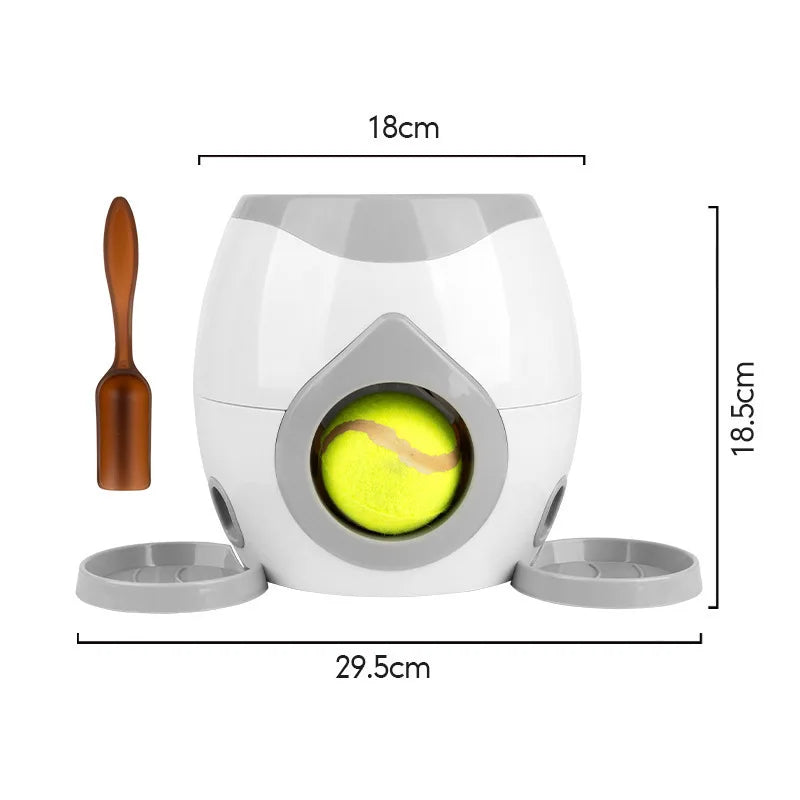 Hot Selling Dog Tennis Food Reward Machine Interactive Dog Ball Thrower for Small and Medium Dogs to Use