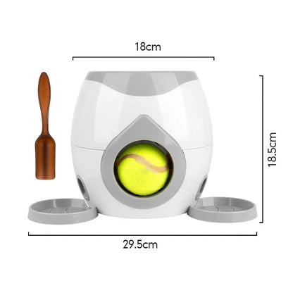 Hot Selling Dog Tennis Food Reward Machine Interactive Dog Ball Thrower for Small and Medium Dogs to Use
